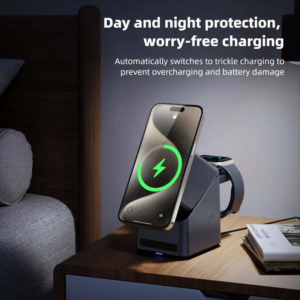 iPhone Rotating Wireless Charging Clock