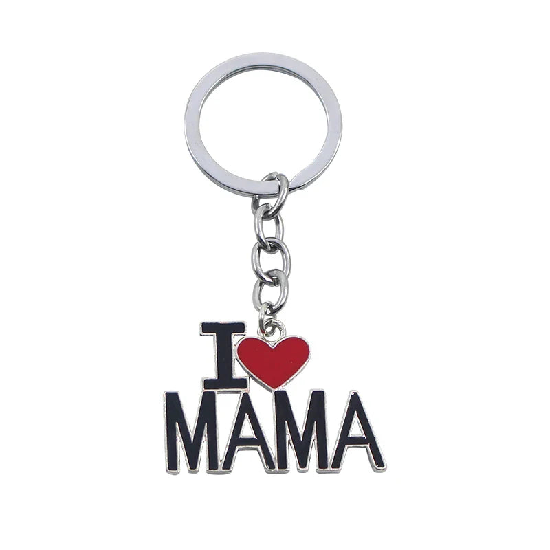 MOM DAD Love Keychain