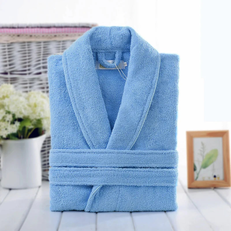 Casual Unisex Terry Bathrobe
