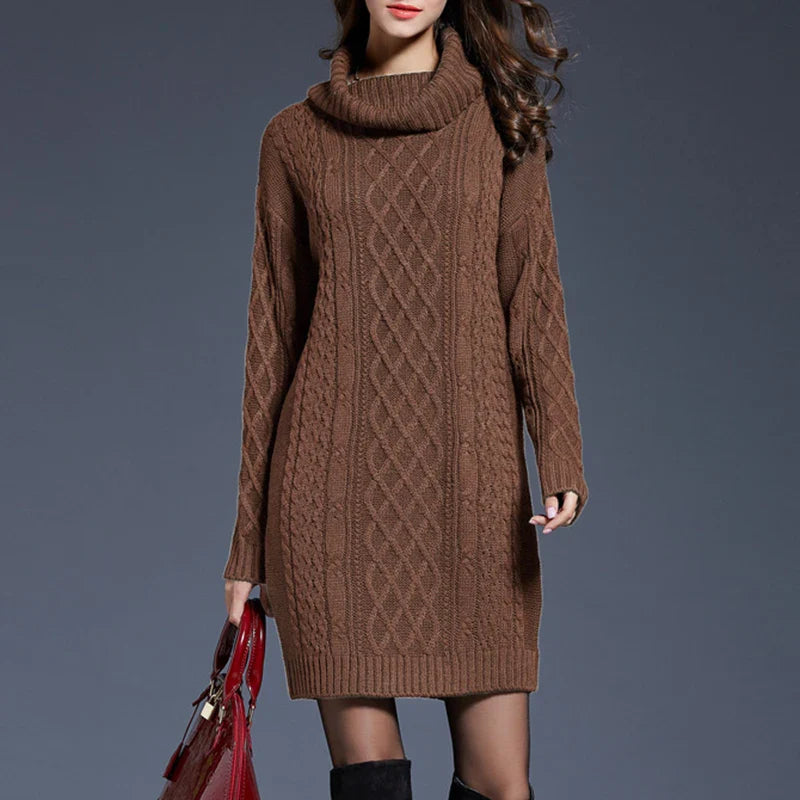 Plus Size Knitted Sweater Dress