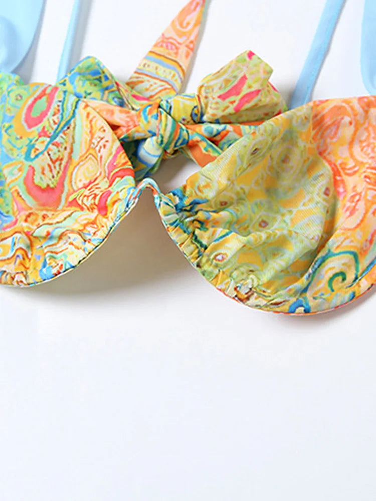 Beachwear Crop Skirt Set