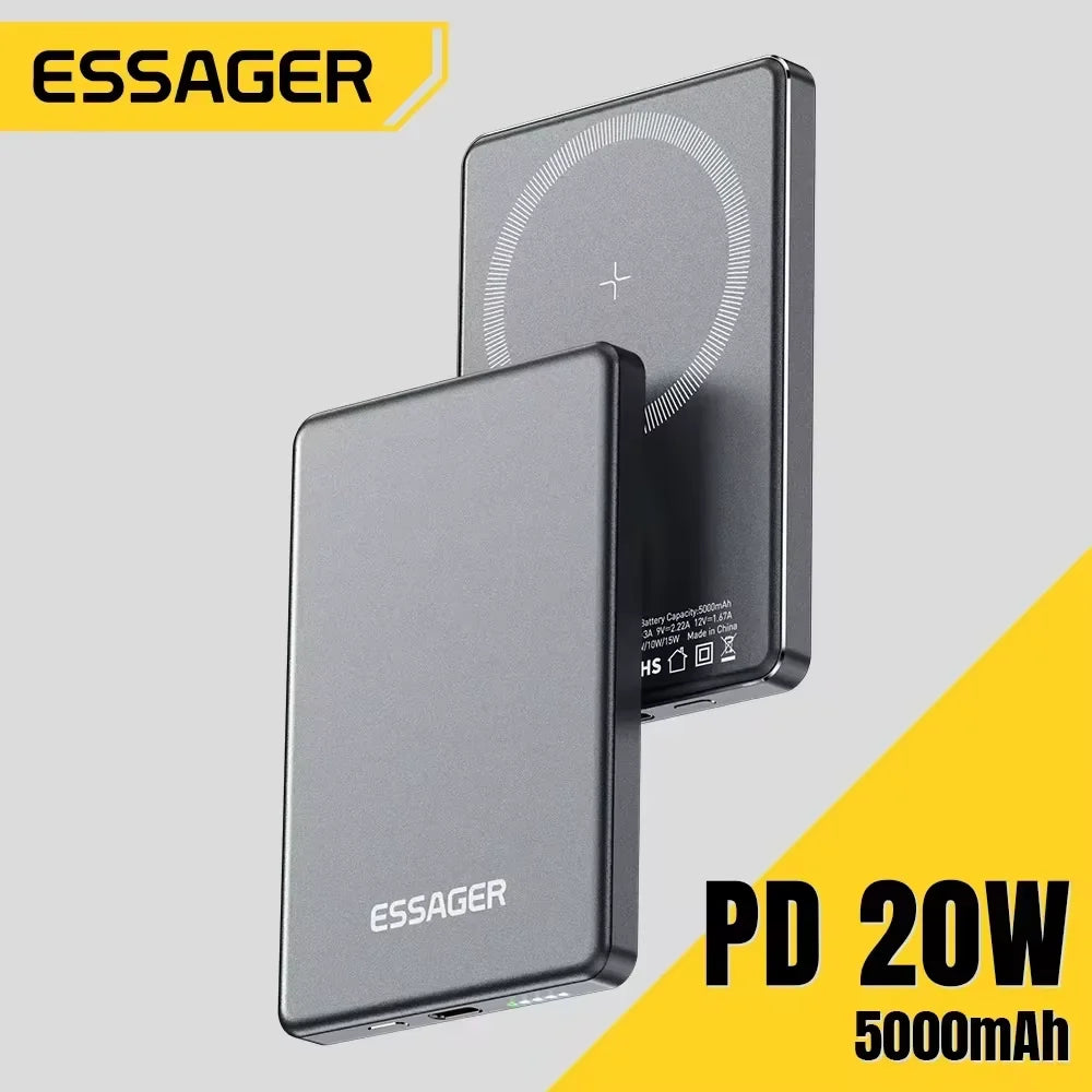 ⚡ 20W Magnetic Power Bank