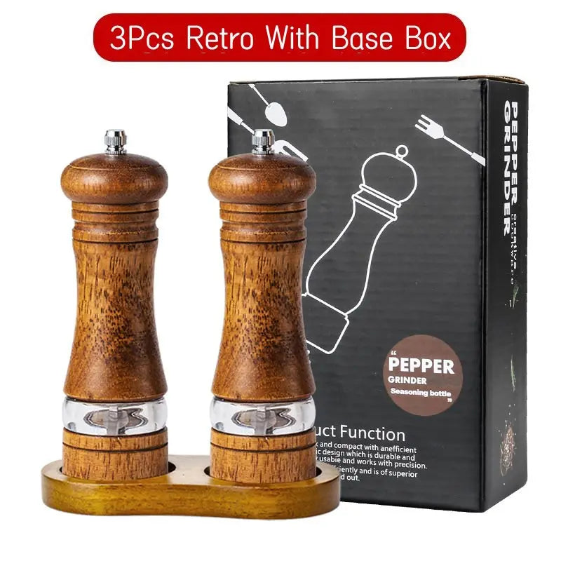 Solid Wood Pepper Grinder