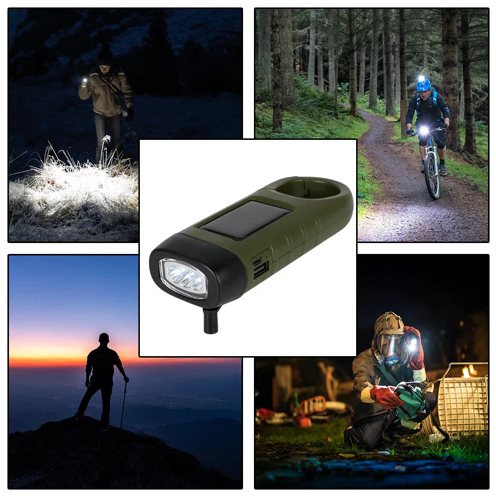 Solar-Powered Emergency Flashlight