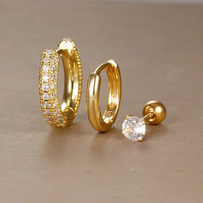 Punk Rock Earrings Set