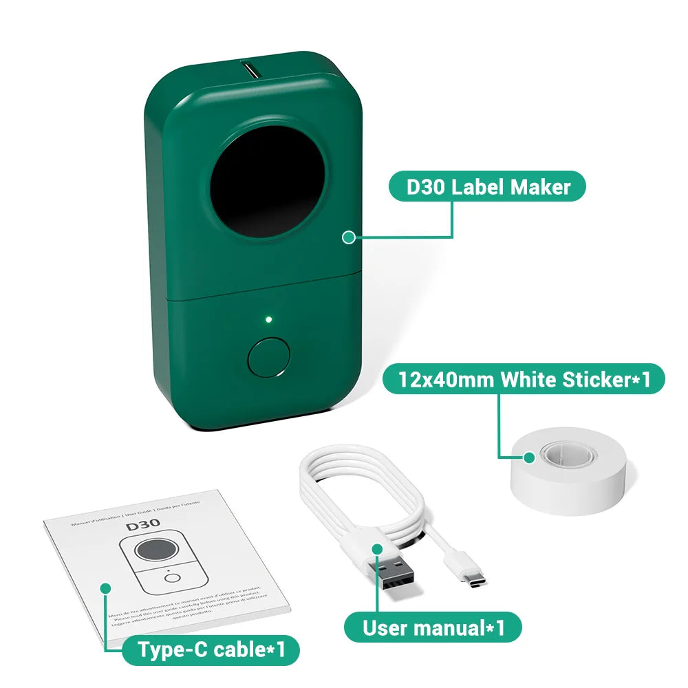 D30 🏷️ Portable Label Printer