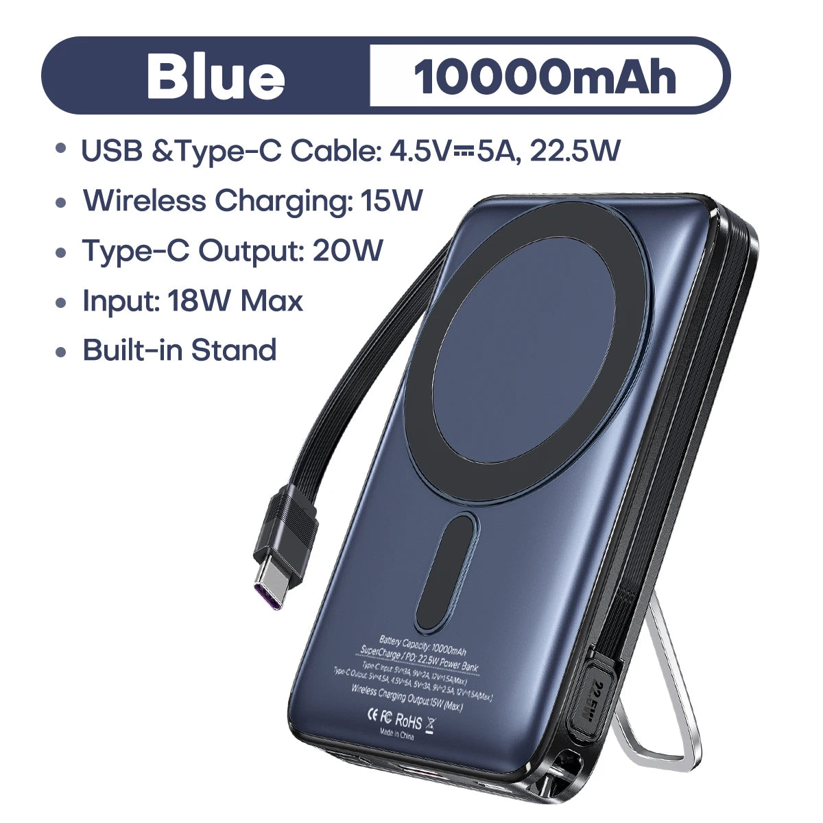 🔋 TUODES Magnetic Power Bank