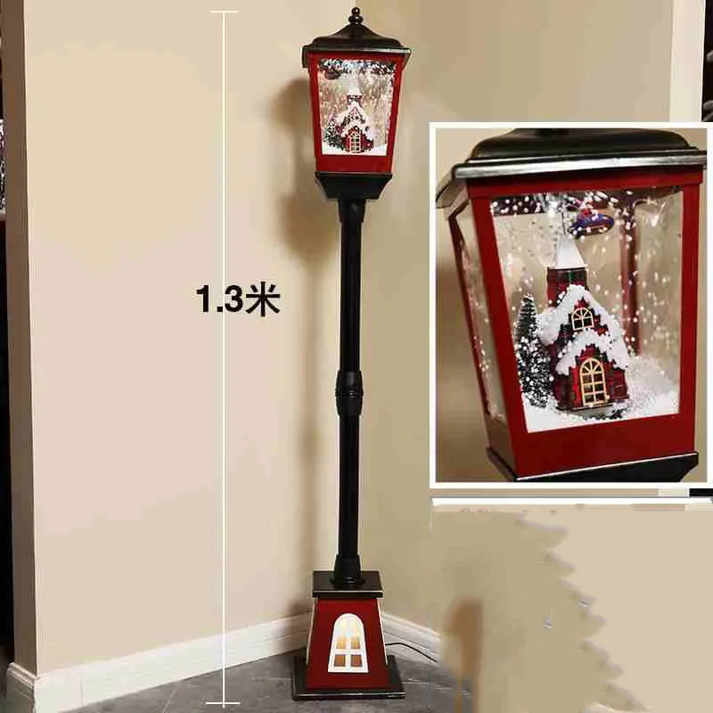 Christmas Music Snow Street Lights