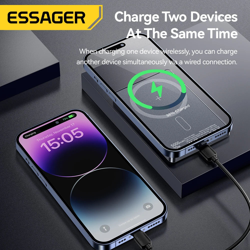 ⚡ 20W Magnetic Power Bank