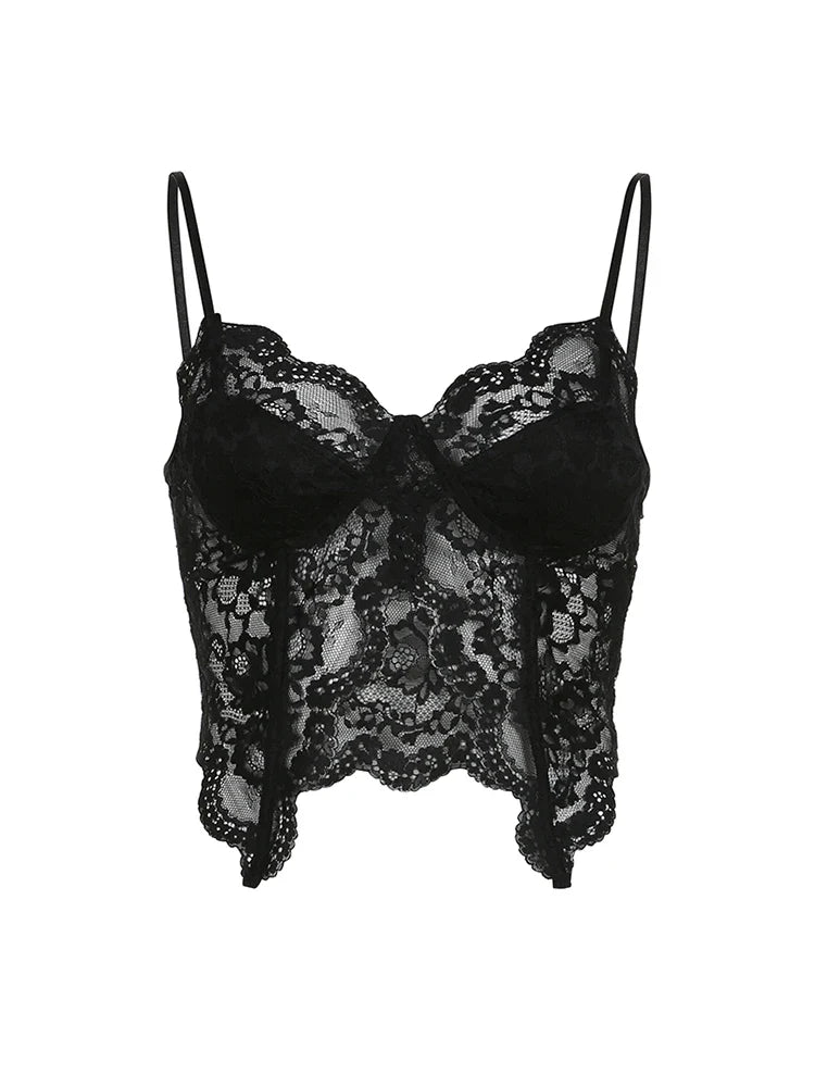 Gothic Lace Crop Top