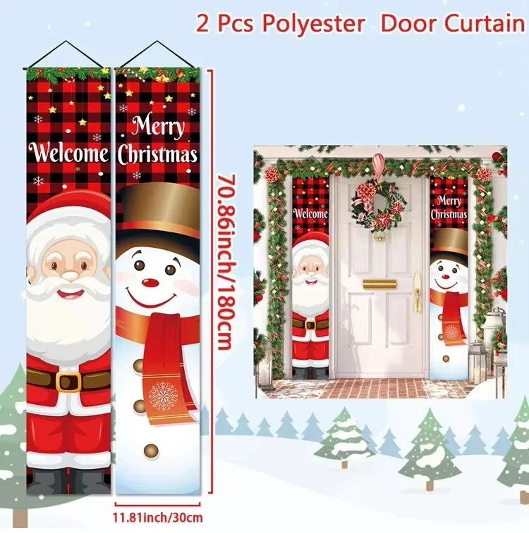 Christmas Hanging Door Banner