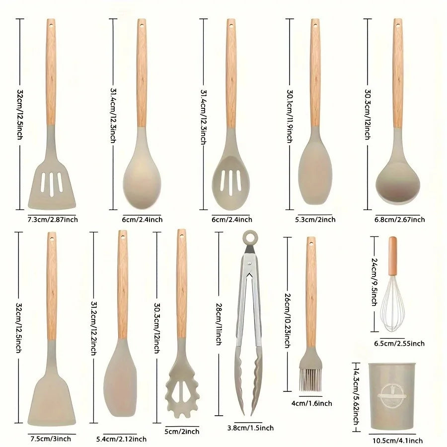 Silicone Kitchen Utensil Set