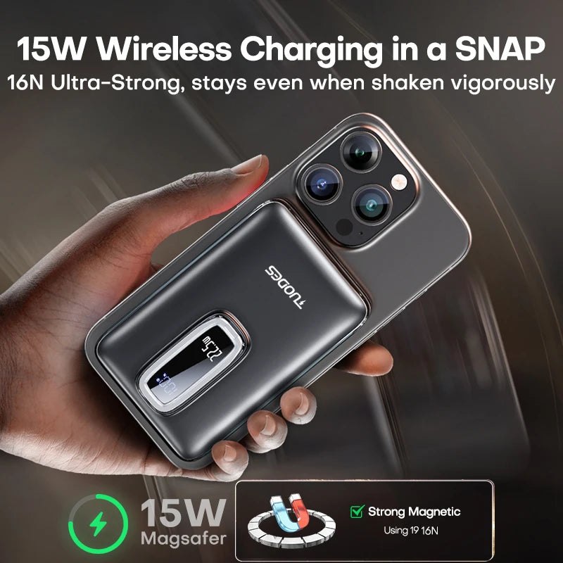 🔋 TUODES Magnetic Power Bank