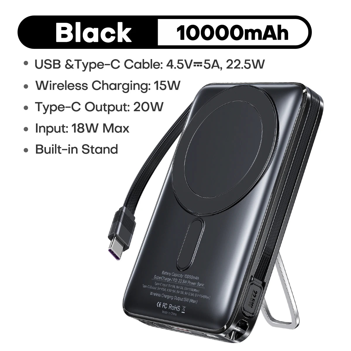 🔋 TUODES Magnetic Power Bank