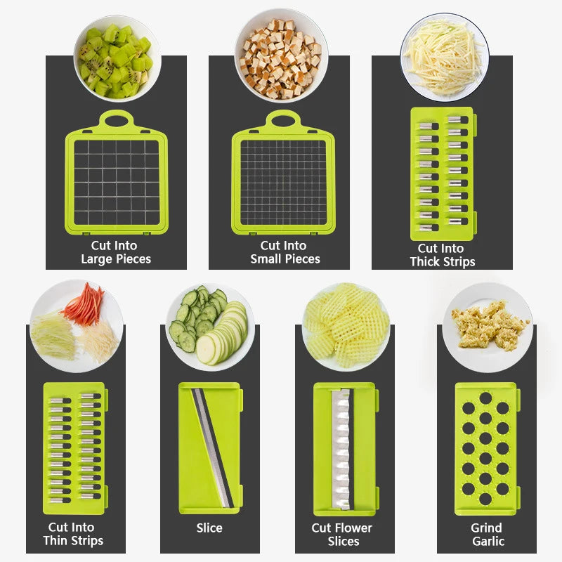 🥕 16-in-1 Vegetable Chopper