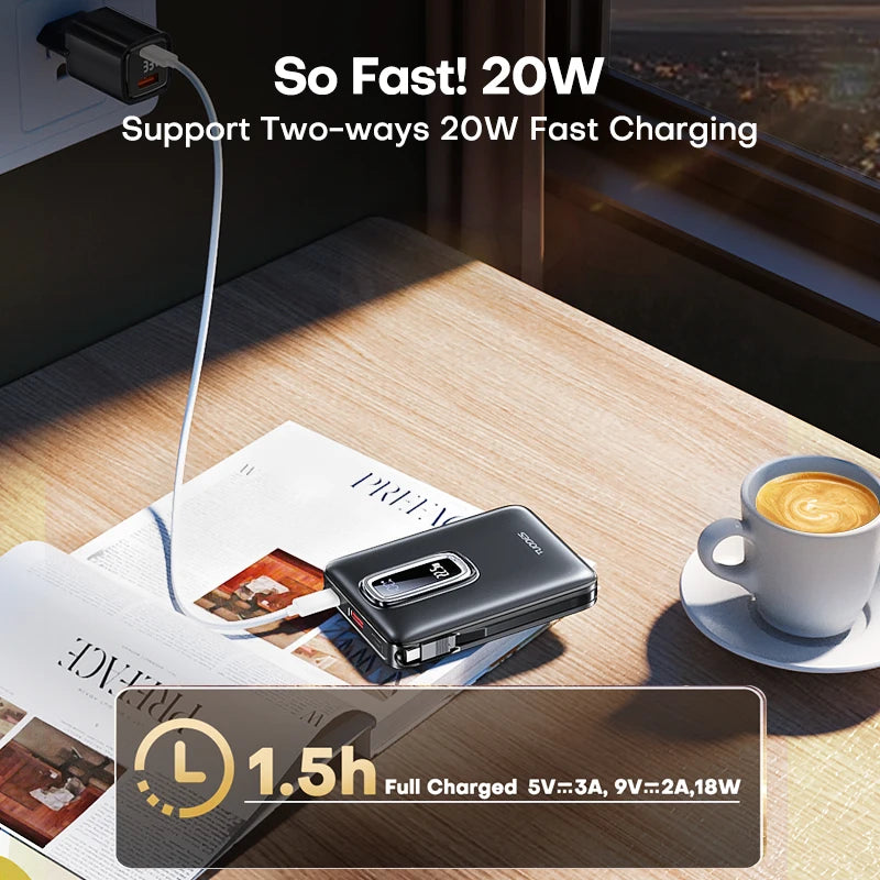 🔋 TUODES Magnetic Power Bank