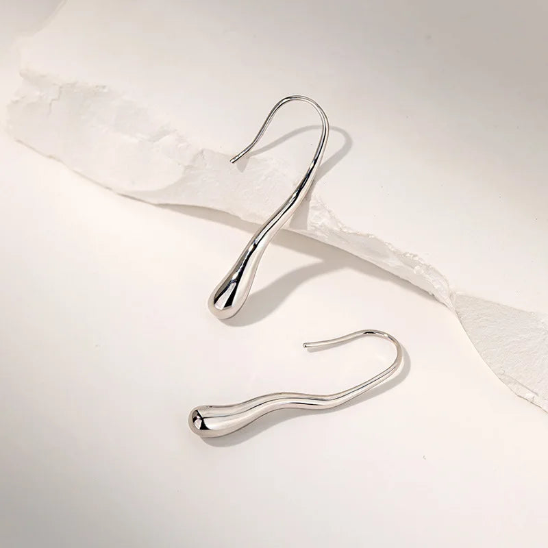 Waterdrop Gold Dangle Earrings