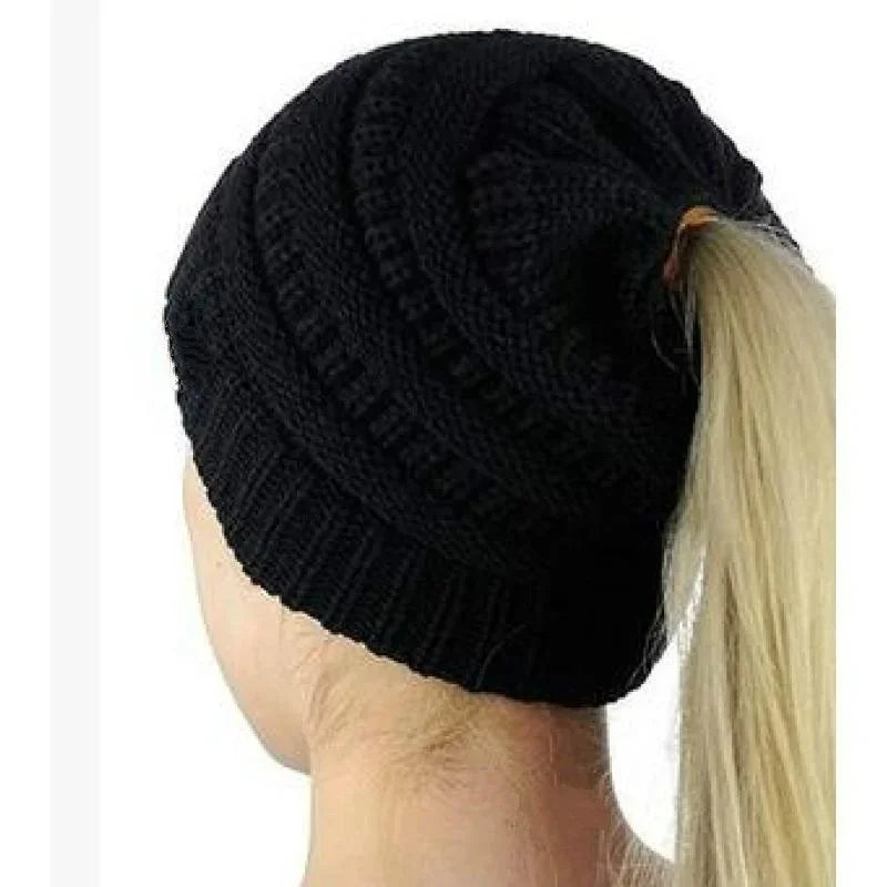 Women’s Winter Messy Bun Beanie