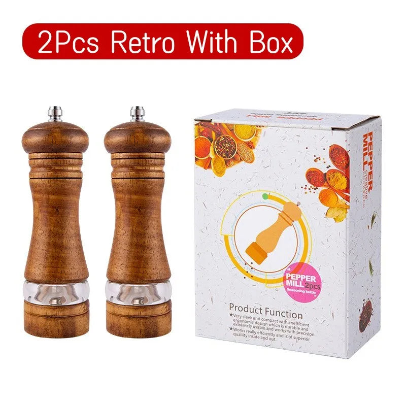 Solid Wood Pepper Grinder