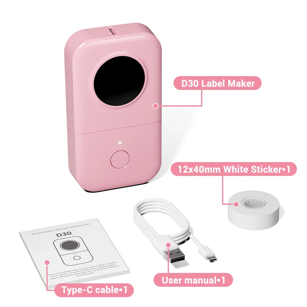 D30 🏷️ Portable Label Printer