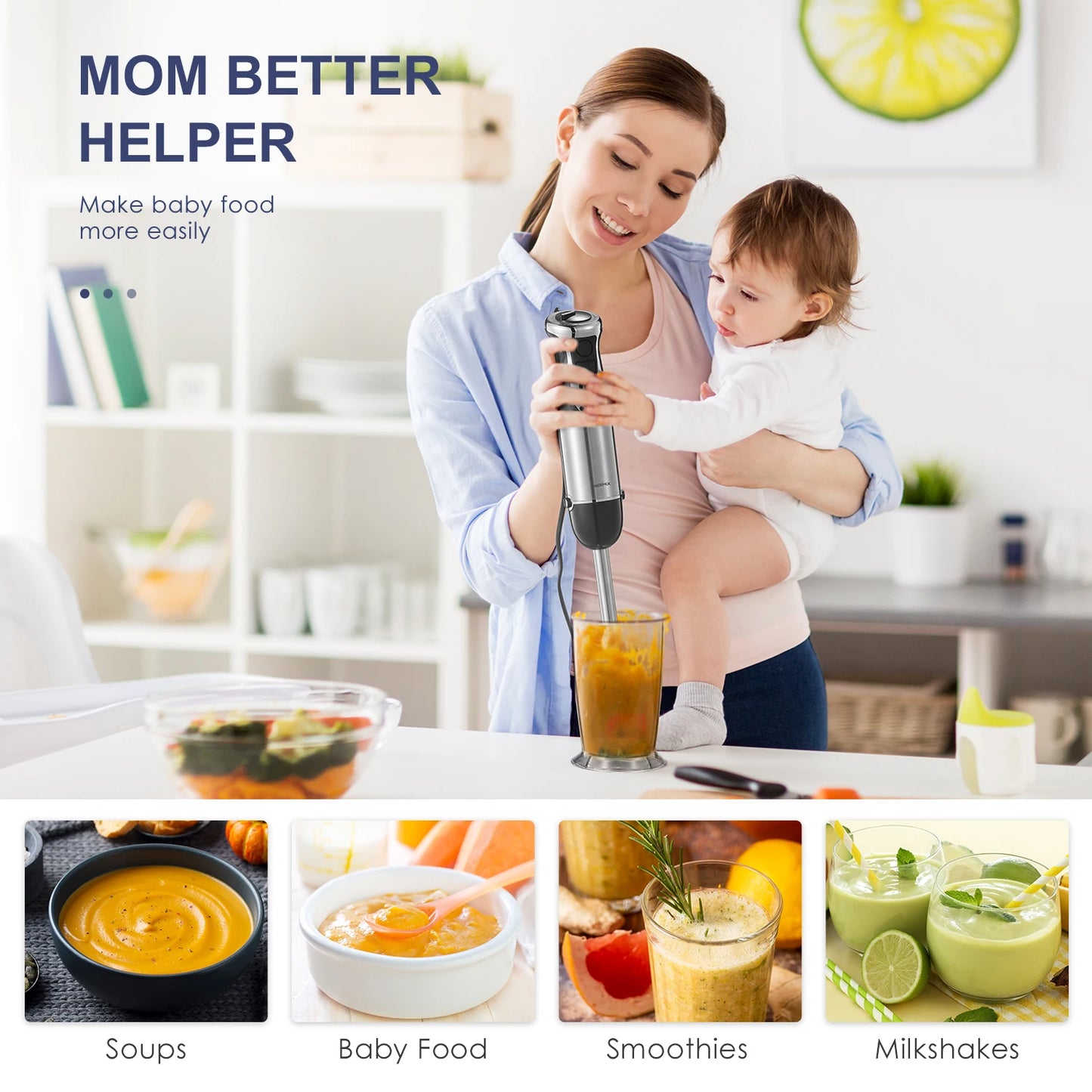 5-in-1 Electric Stick Blender