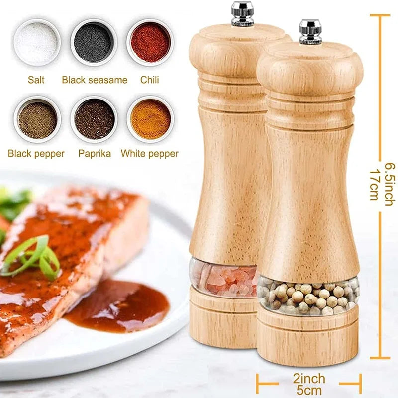 Solid Wood Pepper Grinder