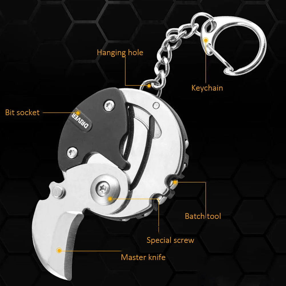 Multifunctional Keychain Screwdriver Tool