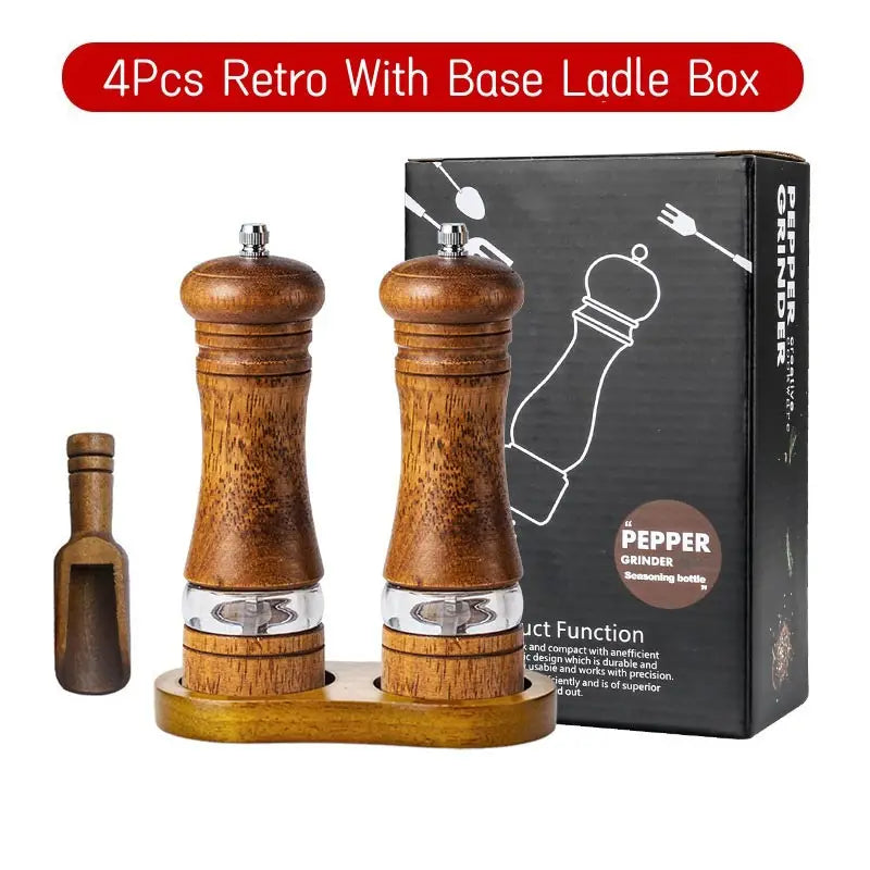 Solid Wood Pepper Grinder