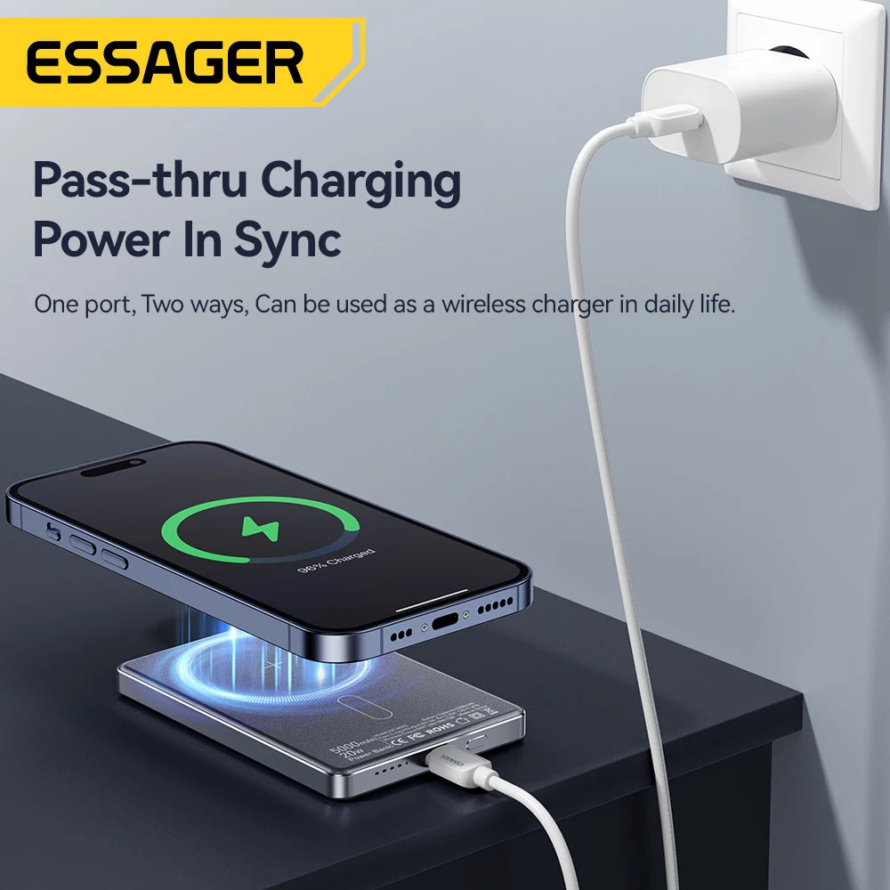 ⚡ 20W Magnetic Power Bank