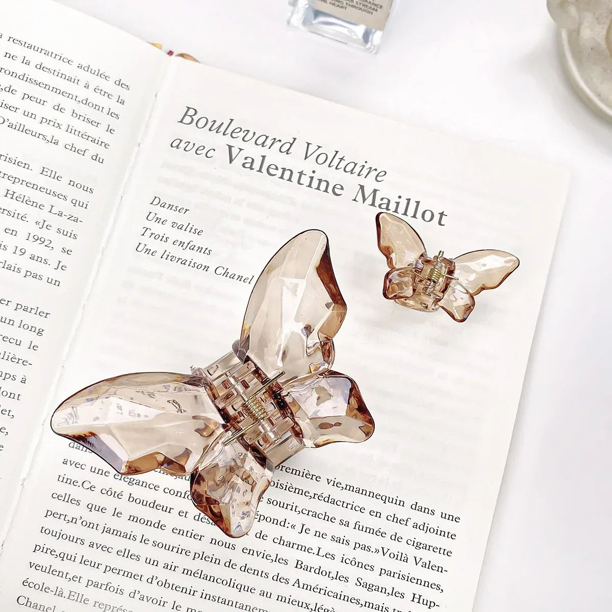 Crystal Butterfly Hair Claw