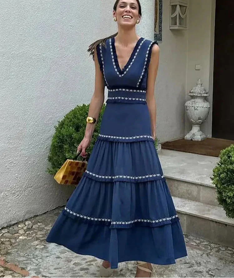 Sleeveless High Street Dress