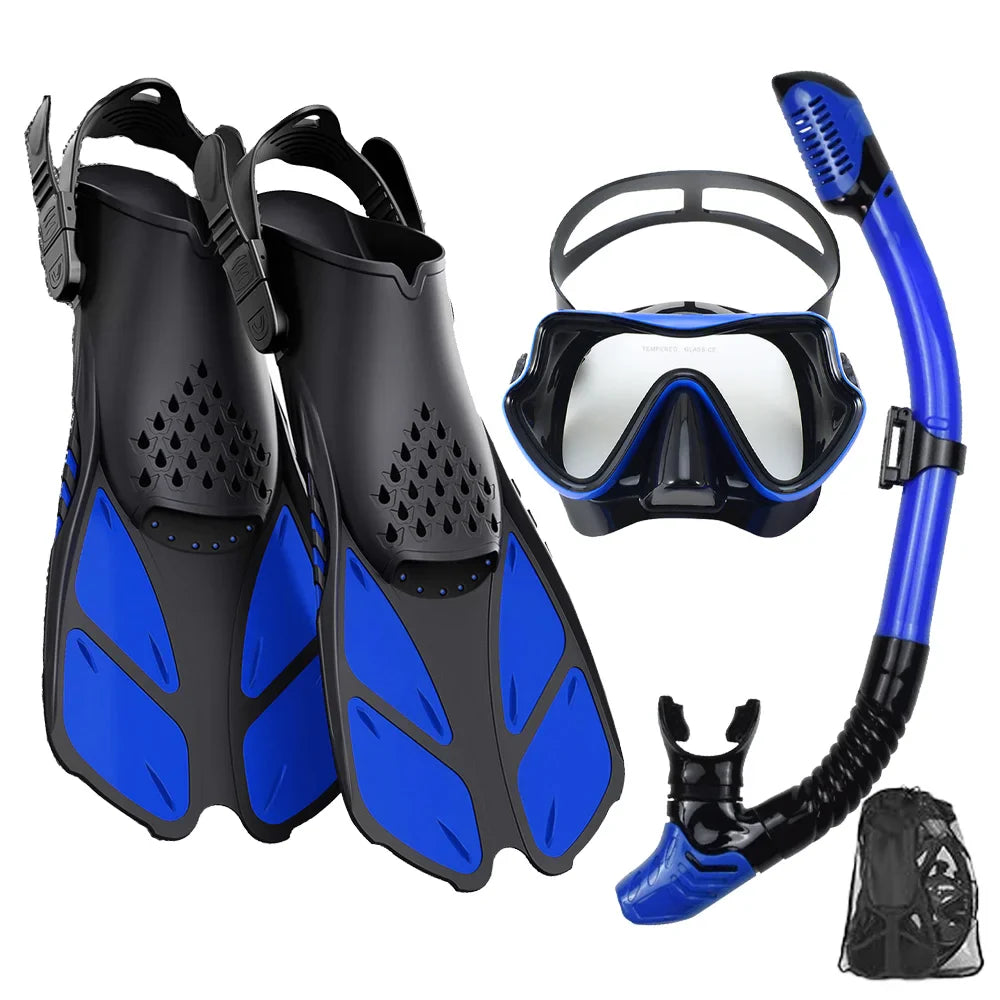 Adult Mask Fins Snorkel Set