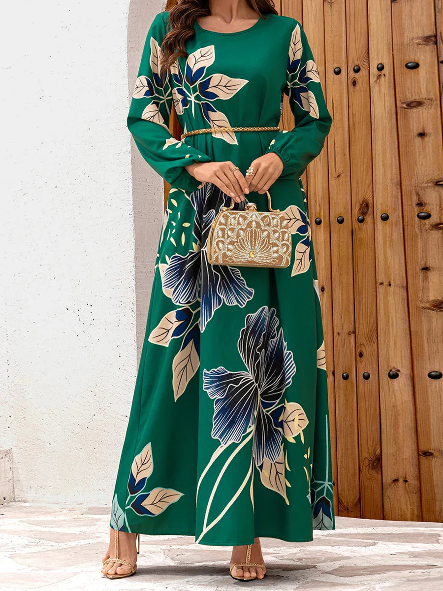 Flowy Silhouette Maxi Dress