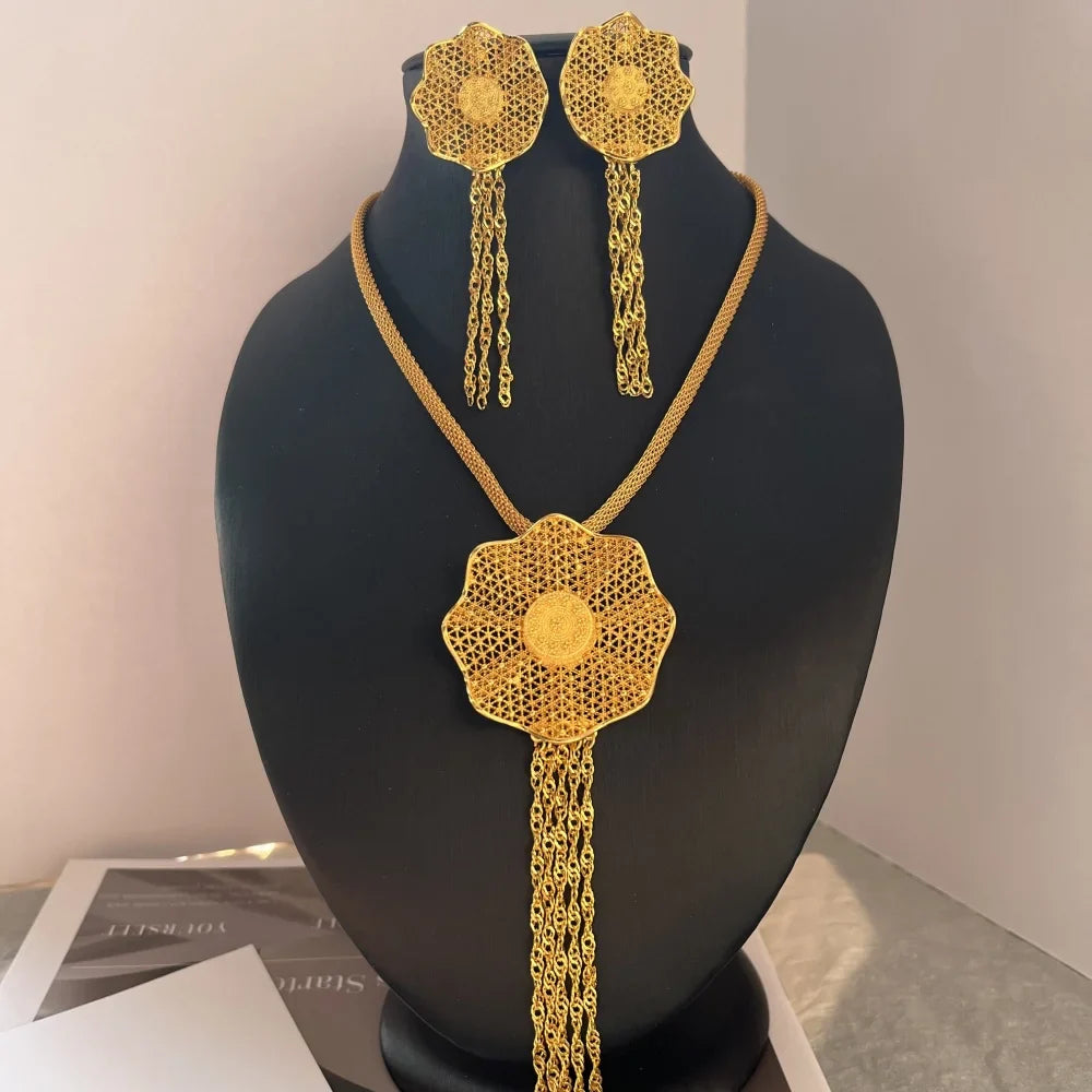 Dubai Gold Bridal Jewelry Set