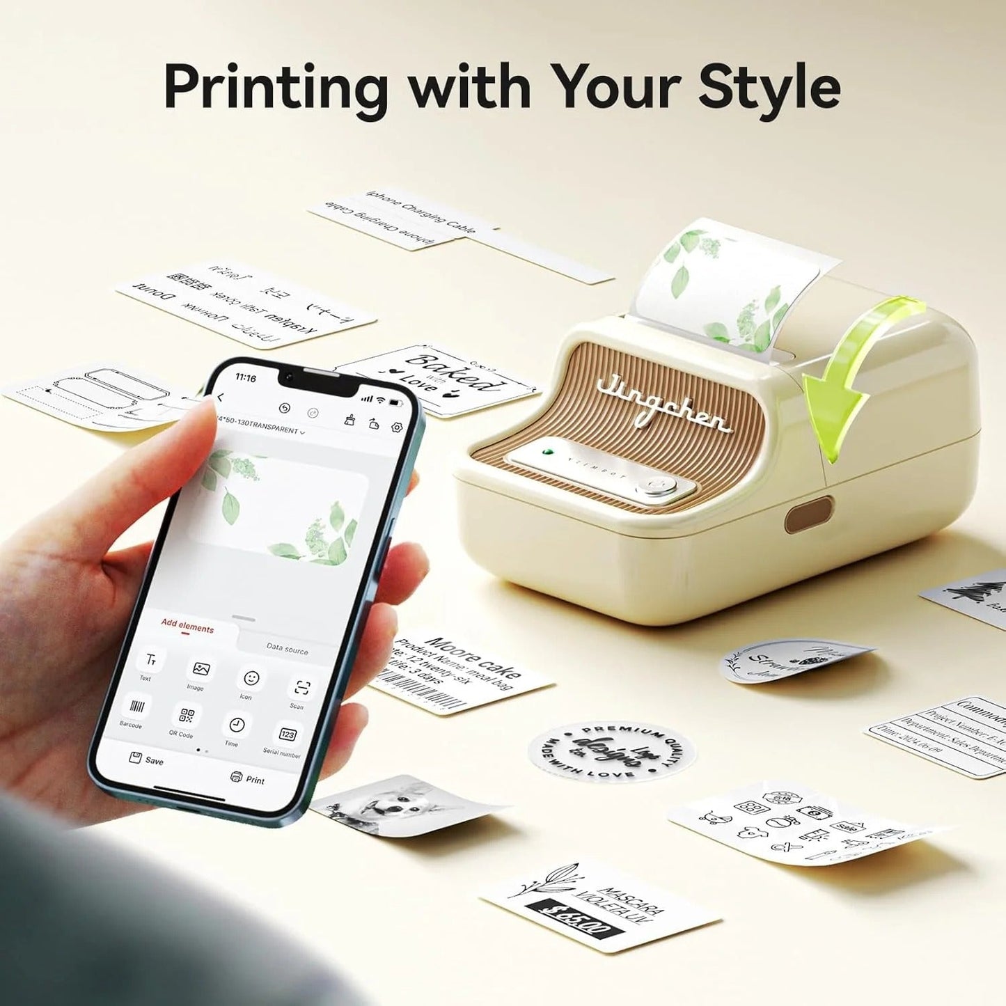 Mini Thermal Label Printer