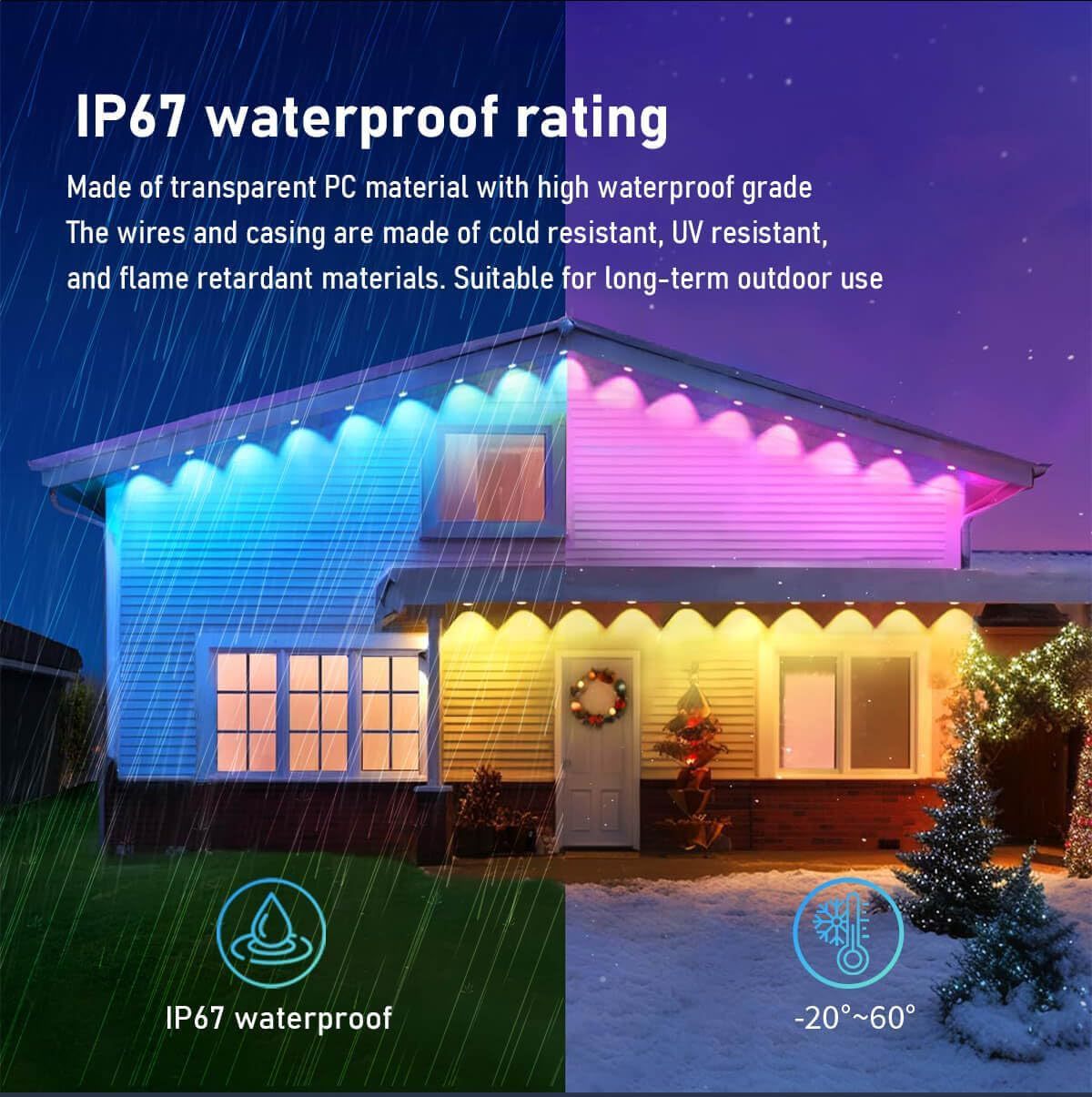 Outdoor Bluetooth Eaves Light