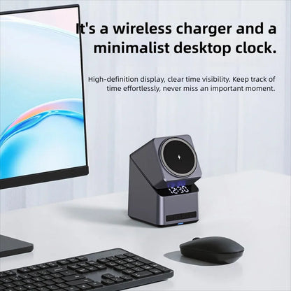 iPhone Rotating Wireless Charging Clock