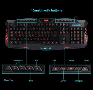 Wired RGB Gaming Keyboard Set