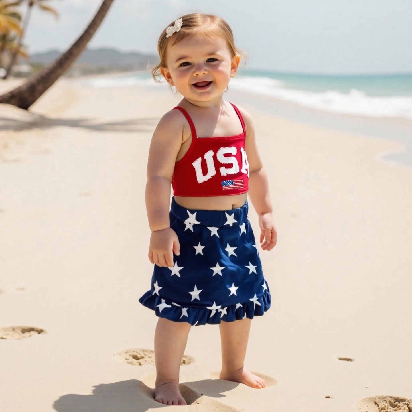 Toddler Girl 4th of July Outfit