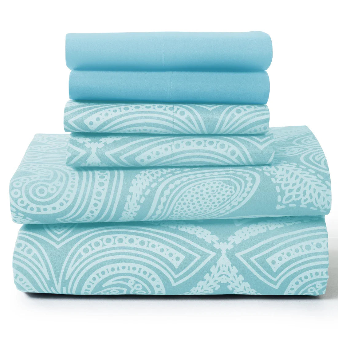 Lux Decor 6-Piece Paisley Sheet Set