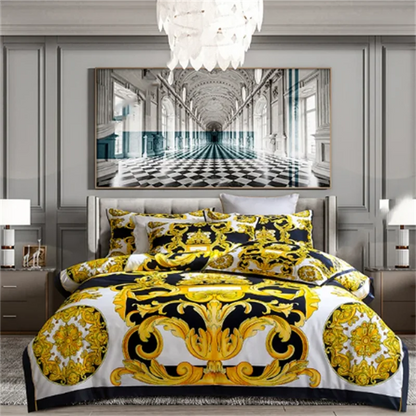 Luxury Modern 3D Digital Print Bedding Set