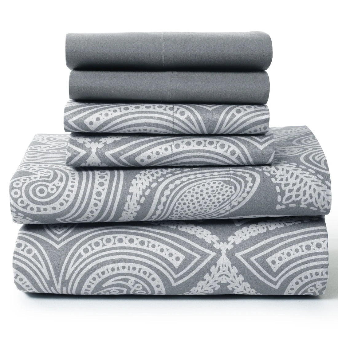 Lux Decor 6-Piece Paisley Sheet Set