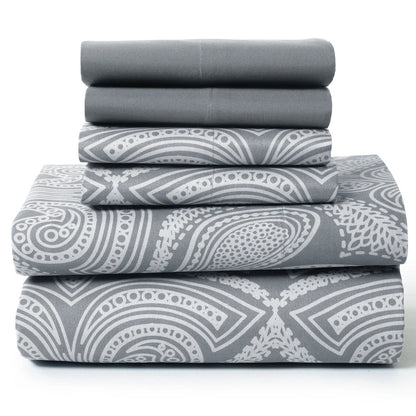 Lux Decor 6-Piece Paisley Sheet Set