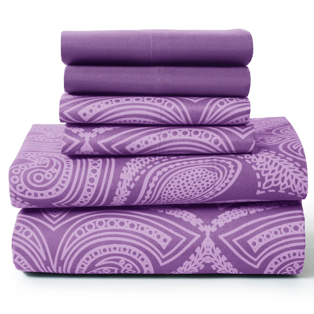 Lux Decor 6-Piece Paisley Sheet Set