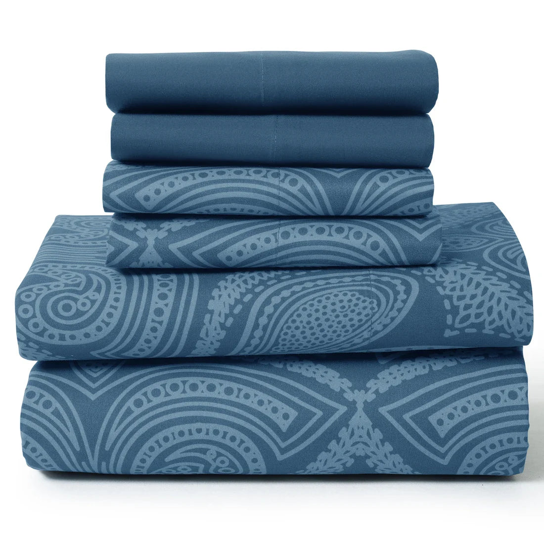 Lux Decor 6-Piece Paisley Sheet Set