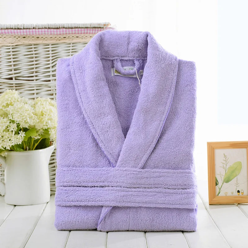 Casual Unisex Terry Bathrobe