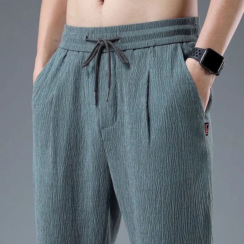 Men's Linen Jogger Pants