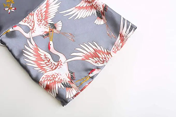 Silk Short Satin Bathrobe