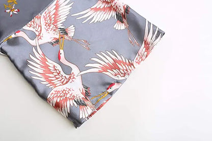 Silk Short Satin Bathrobe