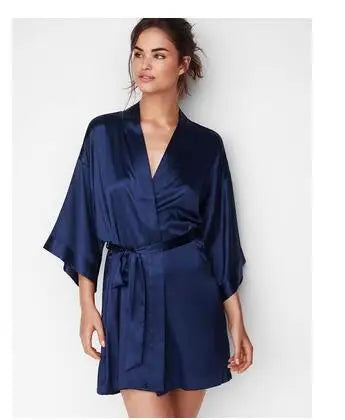 Women’s Satin Nightgown Robe
